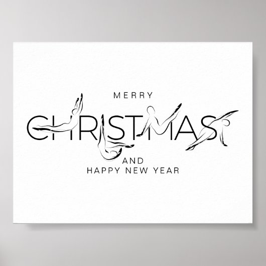 Vaste kerstpiloot-instructeur Gift Labels Bumpe Poster (Voorkant)