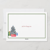 Vaste kerstvriendenkaart feestdagenkaart (Achterkant)