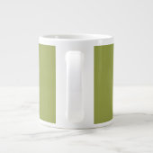 Vaste kleur: Avocado Green Grote Koffiekop (Achterkant)