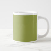 Vaste kleur: Avocado Green Grote Koffiekop (Rechts)