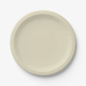 Vaste kleur: beige papieren bordje (Voorkant)