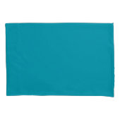 Vaste kleur, blauwgroen kussensloop (Voorkant-Links)