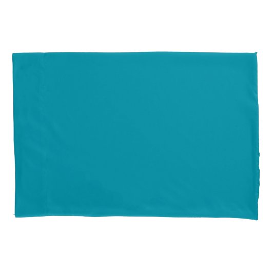 Vaste kleur, blauwgroen kussensloop (Voorkant-Links)