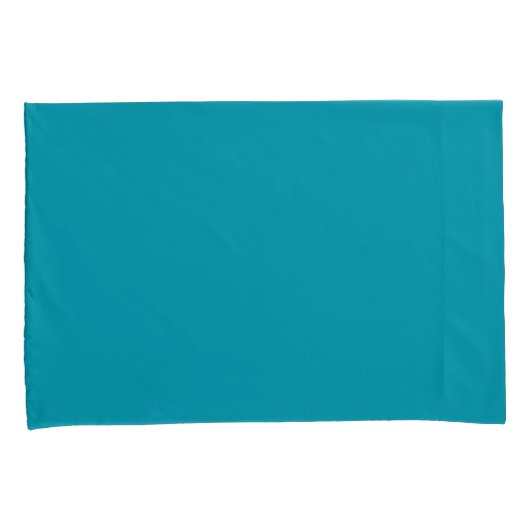 Vaste kleur, blauwgroen kussensloop (Voorkant-Rechts)