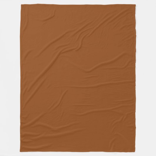 Vaste kleur: bruin fleece deken (Voorkant)