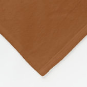 Vaste kleur: bruin fleece deken (Hoek)