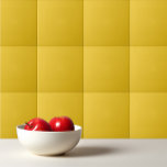Vaste kleur diepe citroenmosterdgeel tegeltje<br><div class="desc">Vaste kleur,  diepe citroenmosterdgeel ontwerp.</div>