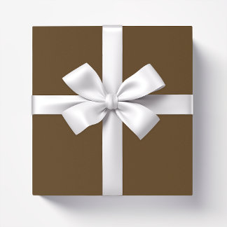 Vaste kleur, donkerbruine chocolade cadeaupapier