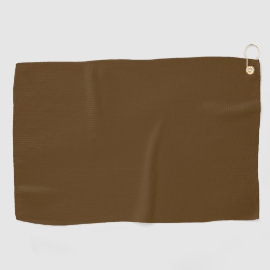 Vaste kleur, donkerbruine chocolade golfhanddoek (Horizontaal)