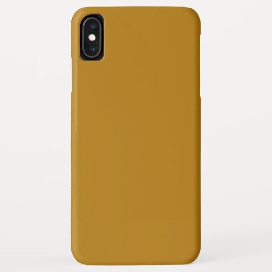 Vaste kleur, donkermosterd, bruingeel Case-Mate iPhone case (Achterkant)