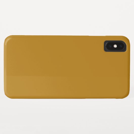 Vaste kleur, donkermosterd, bruingeel Case-Mate iPhone case (Achterkant (horizontaal))