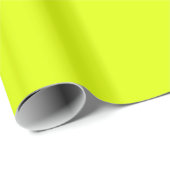 vaste kleur fluorescerend geel cadeaupapier (Rol Hoek)