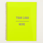 vaste kleur fluorescerend geel - uw logo planner (Voorkant)