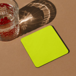 vaste kleur fluorescerende gele achtergrond kartonnen onderzetters