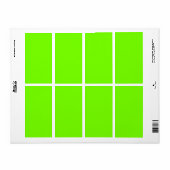 vaste kleur fluorescerende groene achtergrond etiket (Full Sheet)
