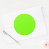 vaste kleur fluorescerende groene achtergrond ronde sticker (Envelop)