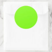 vaste kleur fluorescerende groene achtergrond ronde sticker (Tas)