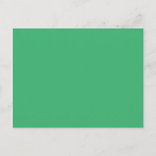 Vaste kleur Gemiddeld Zee groen blanco Briefkaart