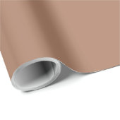 Vaste kleur, glad, gebrande amandelen cadeaupapier (Rol Hoek)