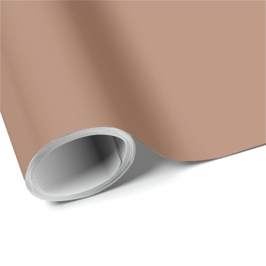 Vaste kleur, glad, gebrande amandelen cadeaupapier (Rol Hoek)