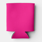 vaste kleur hete roze blikjeskoeler (Voorkant)