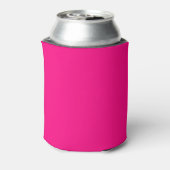 vaste kleur hete roze blikjeskoeler (Blikje Achterkant)