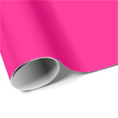 vaste kleur hete roze cadeaupapier (Rol Hoek)