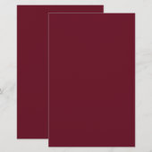 Vaste kleur in poedervorm briefpapier (Voorkant / Achterkant)