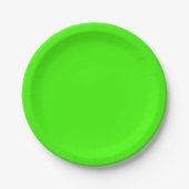 Vaste kleur: kalkgroen papieren bordje (Voorkant)
