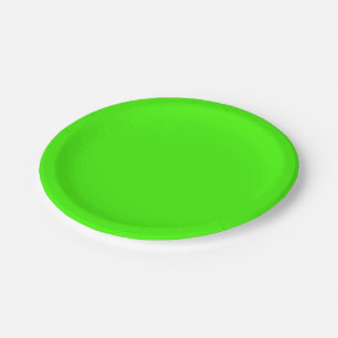 Vaste kleur: kalkgroen papieren bordje