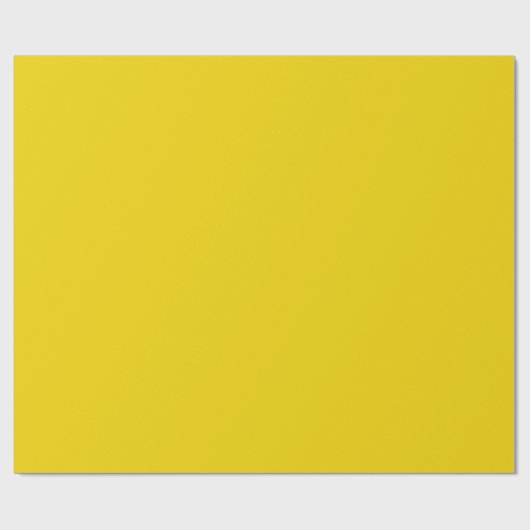 Vaste kleur kanarie cadeaupapier (Vlak)