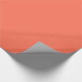 Vaste kleur: koraal cadeaupapier (Hoek)