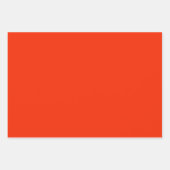Vaste kleur lava vivid rood sinaasappel inpakpapier vel (Voorkant 2)
