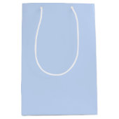 Vaste kleur lichtblauw medium cadeauzakje (Voorkant)