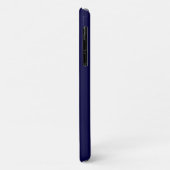 Vaste kleur: Navy Blue Case-Mate iPhone Case (Achterkant/links)