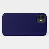 Vaste kleur: Navy Blue Case-Mate iPhone Case (Achterkant (horizontaal))