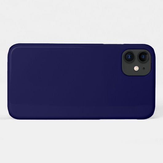 Vaste kleur: Navy Blue Case-Mate iPhone Case (Achterkant (horizontaal))