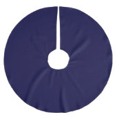 Vaste kleur: Navy Blue Kerstboom Rok (Voorkant)