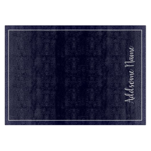 Vaste kleur Navy Blue Kitchen Cutting Board Snijplank (Voorkant)