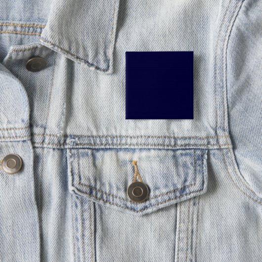 Vaste kleur: Navy Blue Vierkante Button 5,1 Cm (In situ)