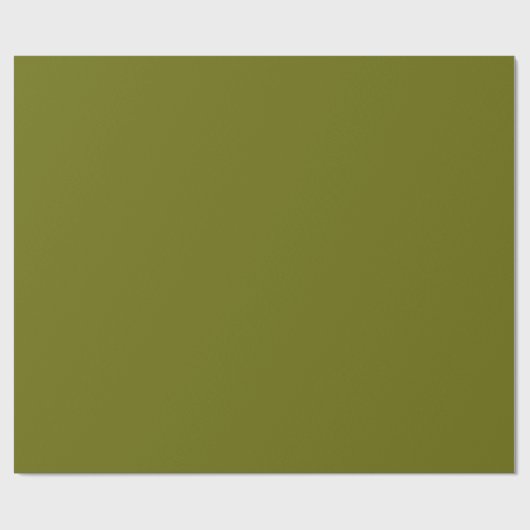 Vaste kleur olijfgroen cadeaupapier (Vlak)