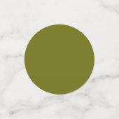 Vaste kleur olijfgroen confetti (Kleine voorkant)