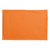 Vaste kleur oranje kussensloop (Achterkant)