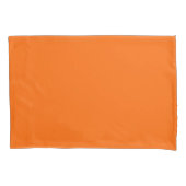 Vaste kleur oranje kussensloop (Voorkant)