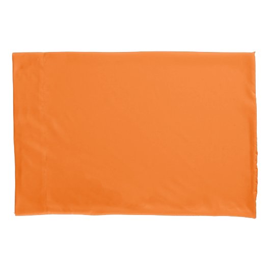 Vaste kleur oranje kussensloop (Voorkant)