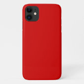 Vaste kleur: rood Case-Mate iPhone case (Achterkant)