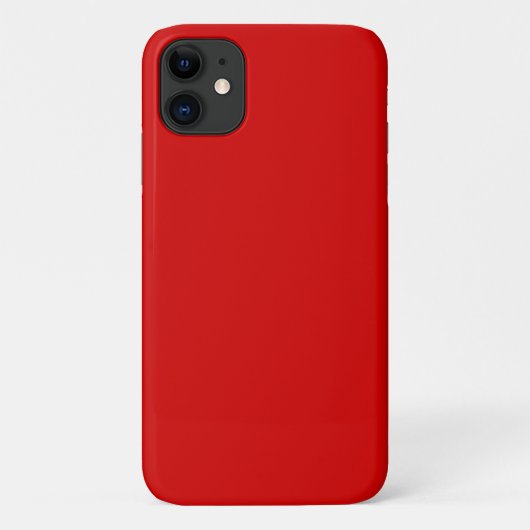 Vaste kleur: rood Case-Mate iPhone case (Achterkant)
