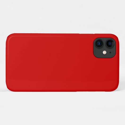 Vaste kleur: rood Case-Mate iPhone case (Achterkant (horizontaal))