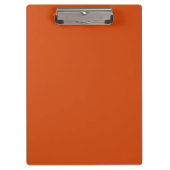 Vaste kleur, ruw, verbrand sinaasappel klembord (Voorkant)