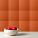 Vaste kleur, ruw, verbrand sinaasappel tegeltje<br><div class="desc">Een stevig,  roestig oranje ontwerp in kleur.</div>